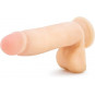 Realistic Beige 7.5" | Dildo Largo con Testículos y Ventosa – Au Naturel Blush