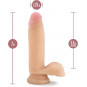Realistic Beige 7.5" | Dildo Largo con Testículos y Ventosa – Au Naturel Blush