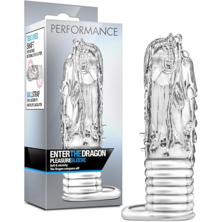 Enter The Dragon | Funda para Pene Transparente Texturizada – Blush