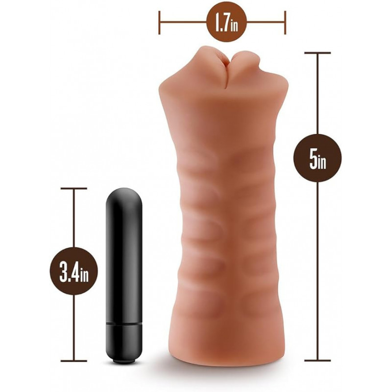 Isabella Realistic Mocha | Masturbador con Vibración Realista – Blush