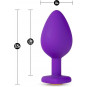Plug Anal Bling Purple 3.25" | Joya de Silicón Suave – Blush