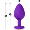 Plug Anal Bling Purple 3.25" | Joya de Silicón Suave – Blush