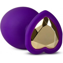 Plug Anal Bling Purple 3.25" | Joya de Silicón Suave – Blush