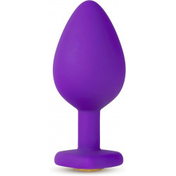 Plug Anal Bling Purple 3.25" | Joya de Silicón Suave – Blush