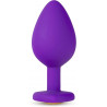 Plug Anal Bling Purple 3.25" | Joya de Silicón Suave – Blush
