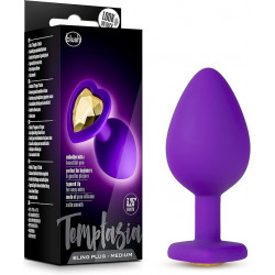 Plug Anal Bling Purple 3.25" | Joya de Silicón Suave – Blush