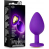 Plug Anal Bling Purple 3.25" | Joya de Silicón Suave – Blush