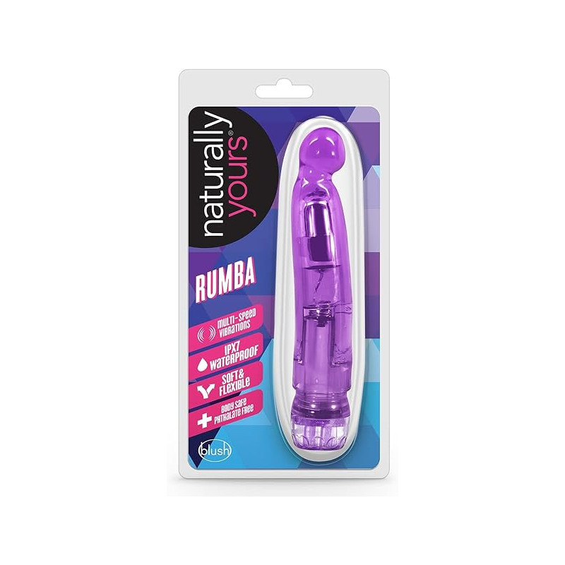 Vibrador Rumba Curved 7" Morado | Curvado y Texturizado – Blush