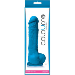 Colours Dildo Pleasures Azul 5" | NSNovelties